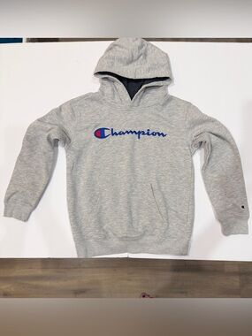 NWOT Kids 10/12 Athleisure Champion Gray Hooded Sweatshirt